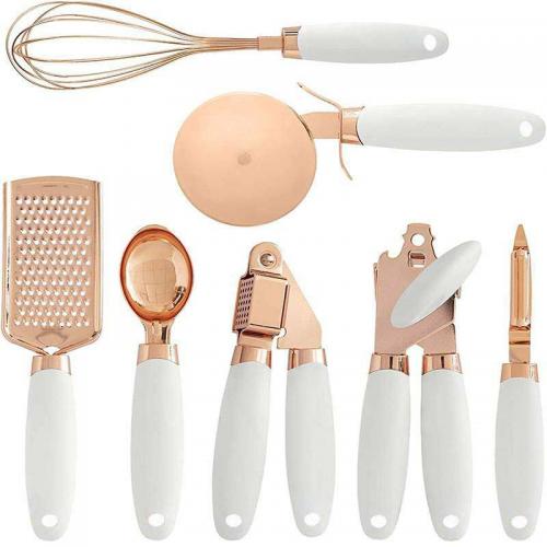 Wholesale 7 Pc Silicone Kitchen Gadget Set Stainless Steel Utensils Factory