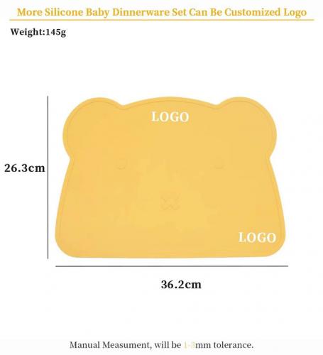 Silicone Placemat Feeding Table Mat for Babies Toddlers Kids