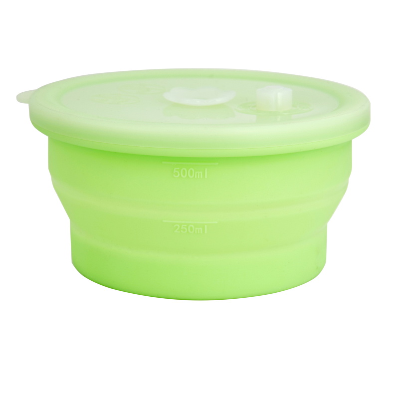 Silicone folding bowl