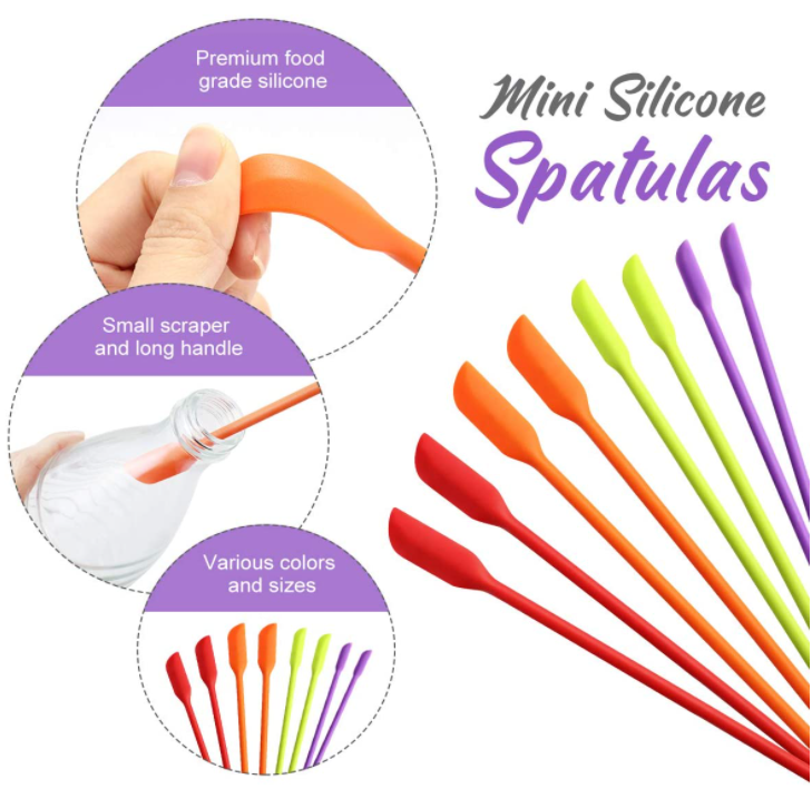 Silicone Makeup Spatulas Tool Set for Baking