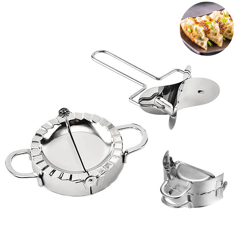 3Pcs set Stainless Steel Dumpling Mold Ravioli Empanadas Press