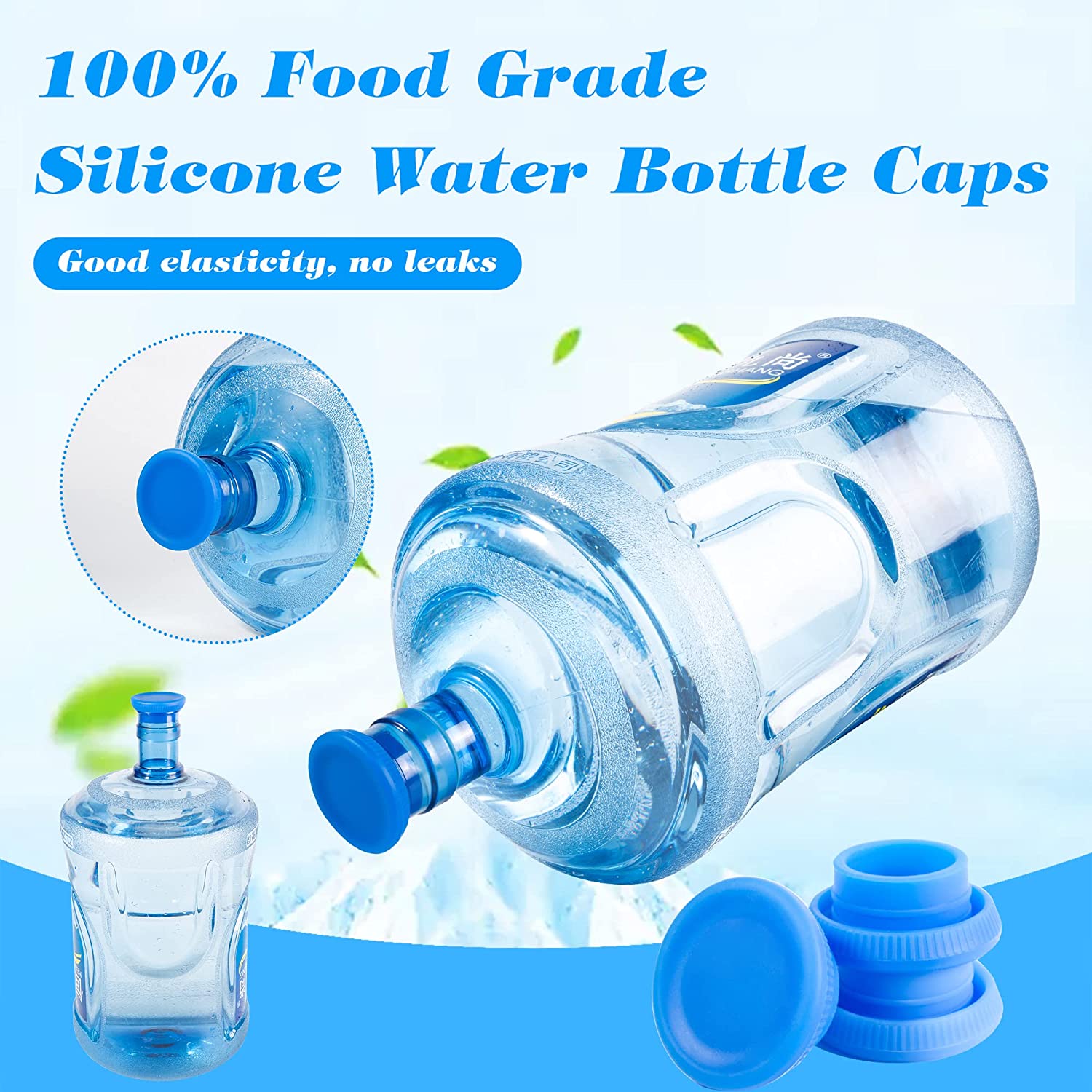 Reusable Water Bottle Caps for 55mm