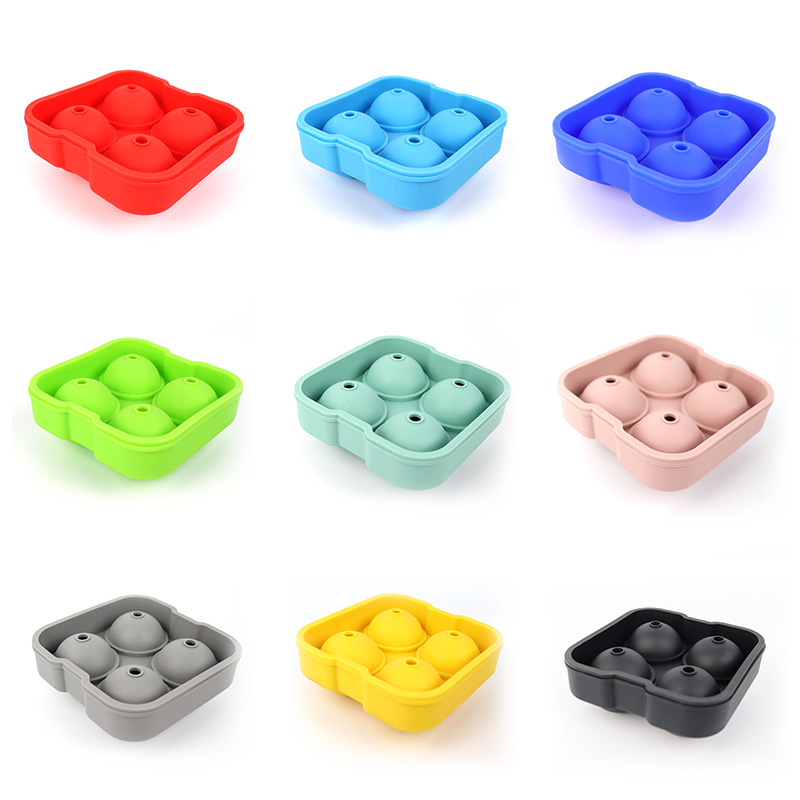 3D Shaped Silicone Ice Cubes Maker Tray Mold With Lid