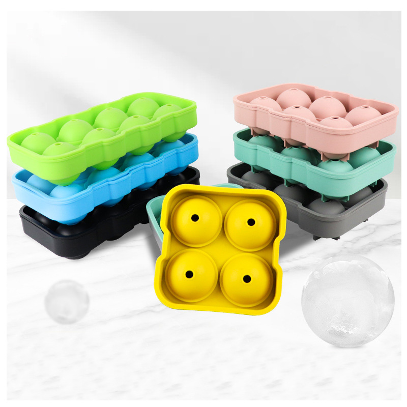3D Shaped Silicone Ice Cubes Maker Tray Mold With Lid