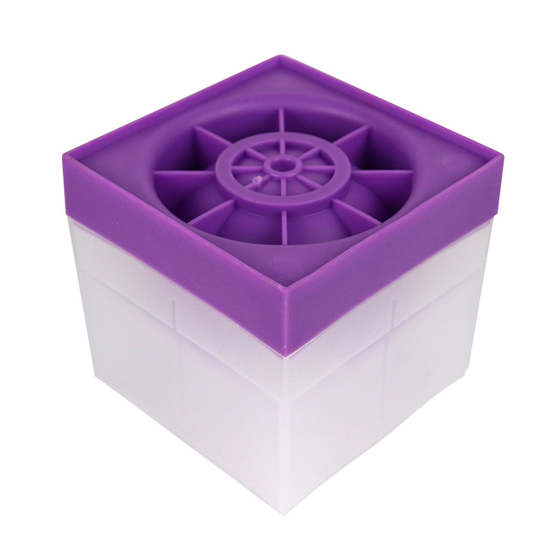 New design single ice ball maker mold square shape Whisky Ice Ball tray