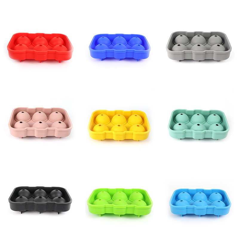 Hot Sell Round Shape Ice Ball Maker Silicone Ice Cube Tray Mold for Whisky