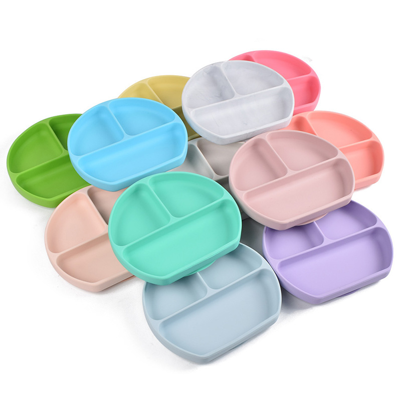 Suction Plates with Lids for Babies & Toddlers