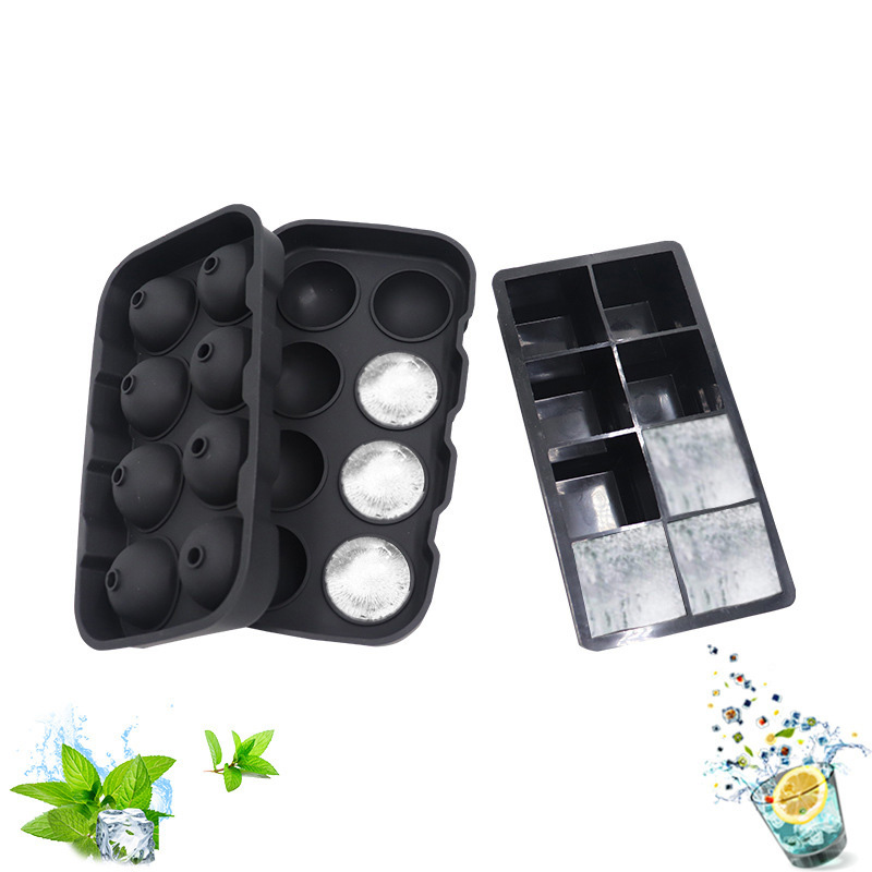 8 Cavity Crystal Clear Ice Ball Maker silicone wholesale