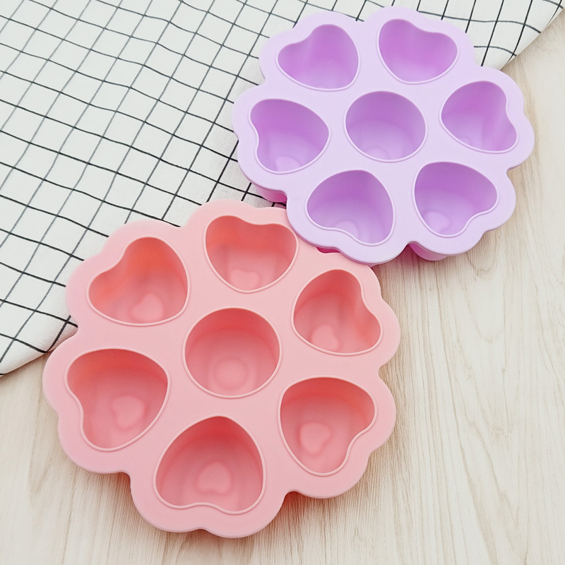 Custom Mini Heart Shapes Silicone Ice Cube Mold with Lids