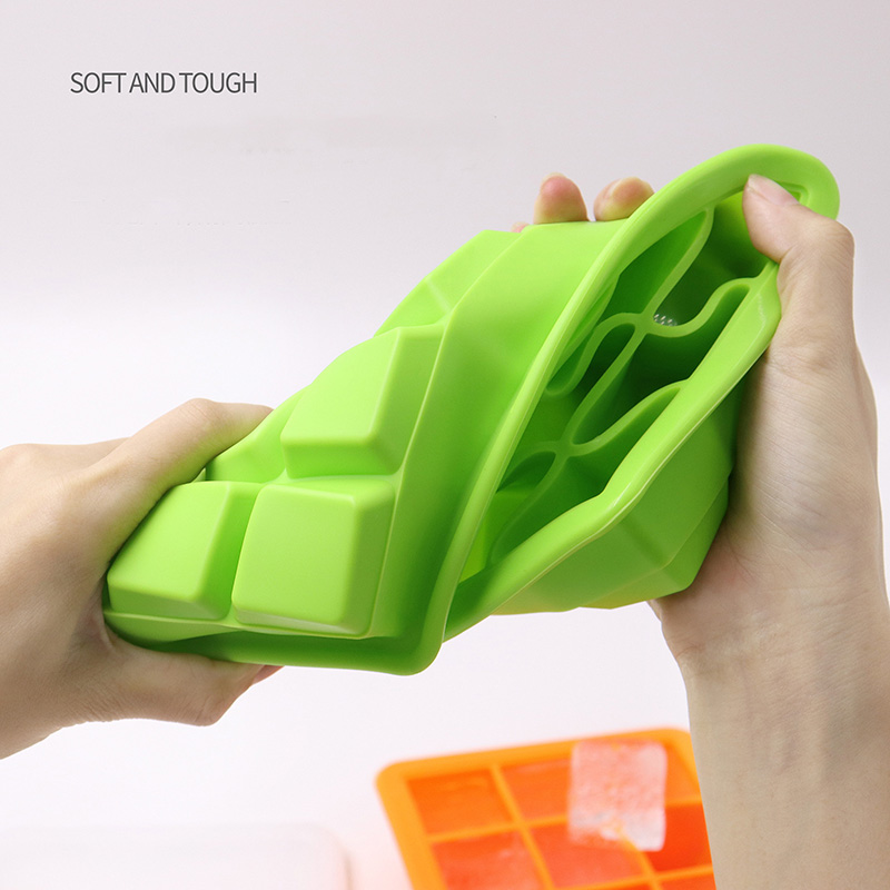 Factory Supply Silicone Ice Cube Trays Mold Silicone Ice Trays With Lid