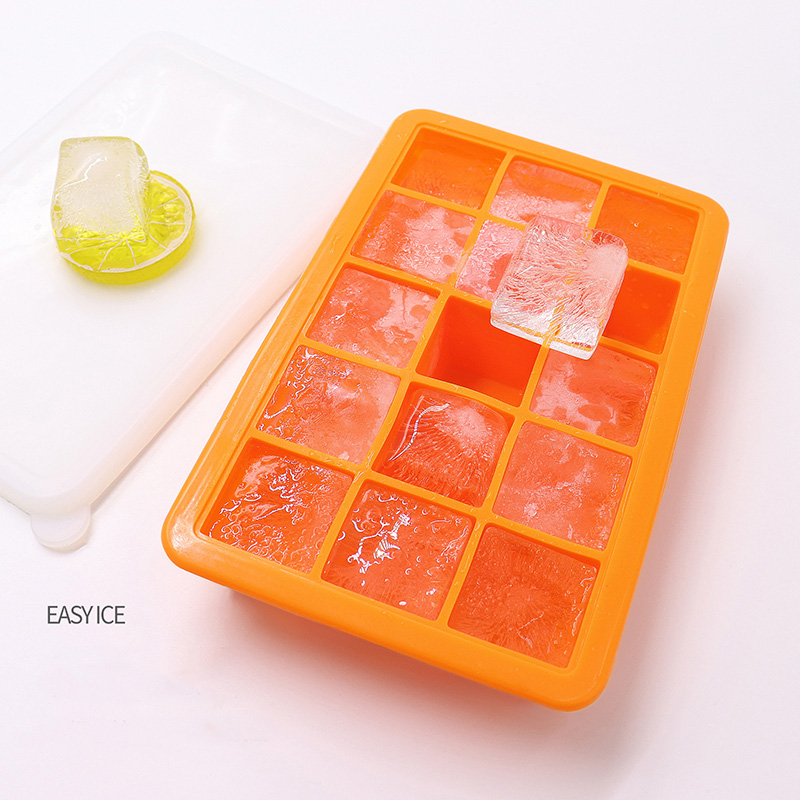 Factory Supply Silicone Ice Cube Trays Mold Silicone Ice Trays With Lid