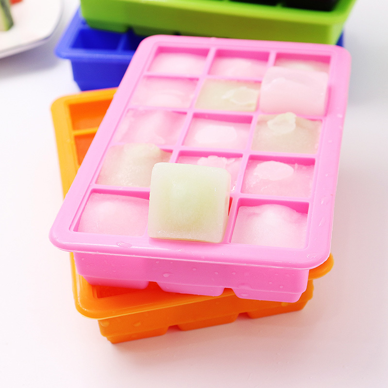 Factory Supply Silicone Ice Cube Trays Mold Silicone Ice Trays With Lid