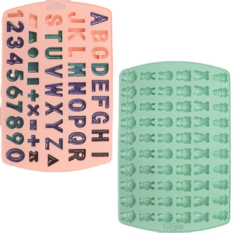 A to Z letter cake decorating BPA free number cake tools silicone molds