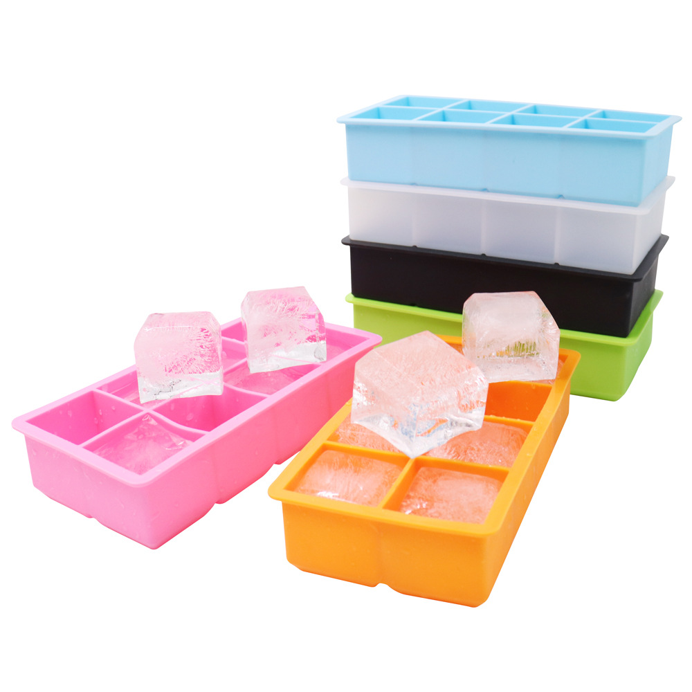 8 Cavity Ice Cube Maker for Freezer Easy Release and Flexible