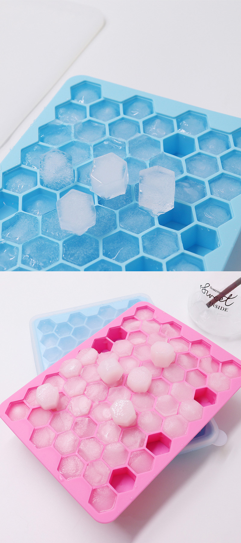 Silicone Ice Cube Maker Logo Customizable Silicone Ice Cube Tray Ice Mold with Lid