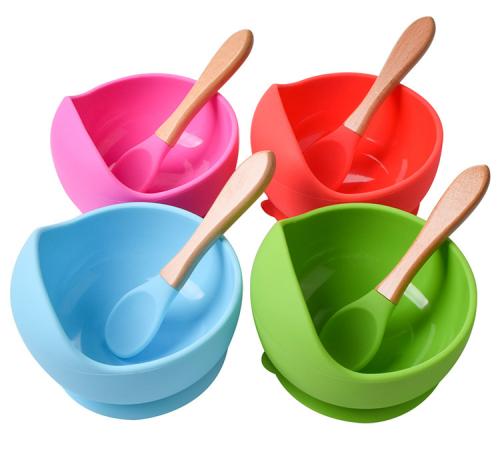 Silicone Feeding Set Silicone bowl With Spoon Manufacturer