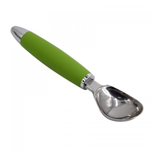 Wholesale silicone stainless steel ice cream spoon custom
