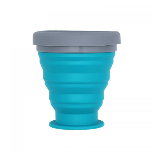 Collapsible outdoor travel folding silicone cup