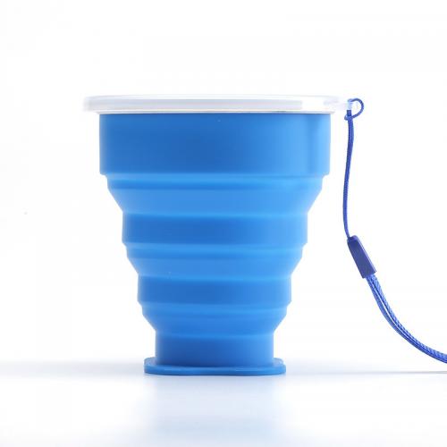 Amazon wholesale Portable outdoor travel folding silicone cup