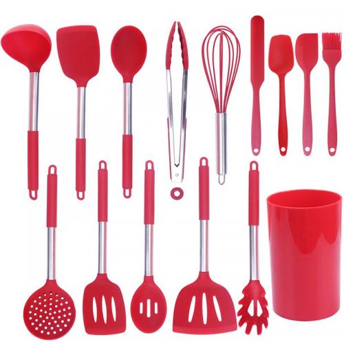 15pcs non-stick silicone cookware kitchenware tools set Manufacturers