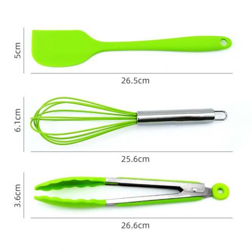 Custom Logo Silicone Gift Spatula Food Grade Cake Baking Tools Set Manufacturer