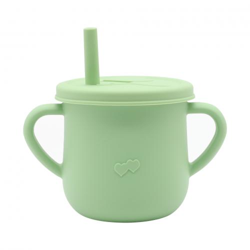 BPA Free Baby Silicone Straw Drinking Cup