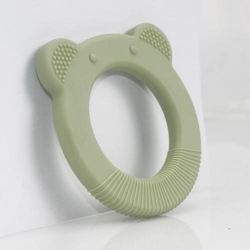Customized Teething Toys Soft Silicon Teether Ring SIlicone Baby Teether