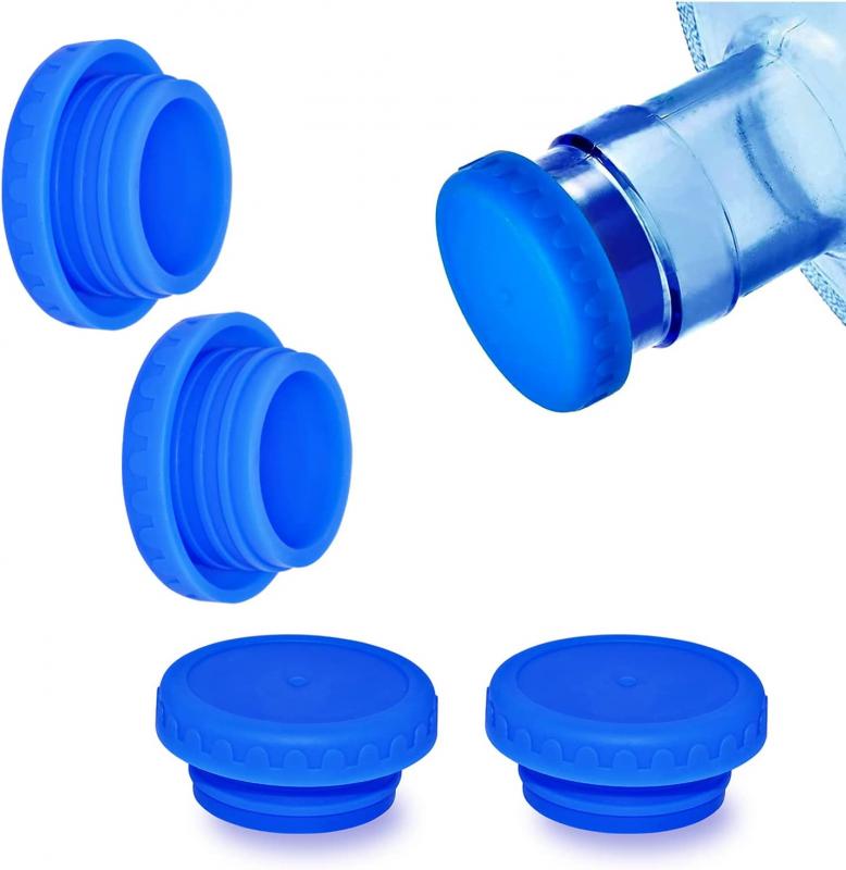 5 gallons bouteille d'eau jug caps réutilisables silicone durable sans  déversement couvercle de cruche pour bouteilles de 55 mmssuppression unique