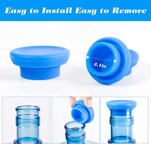 Reusable Water Bottle Caps for 55mm No-Splash No Leak and Spill Replacement Cap