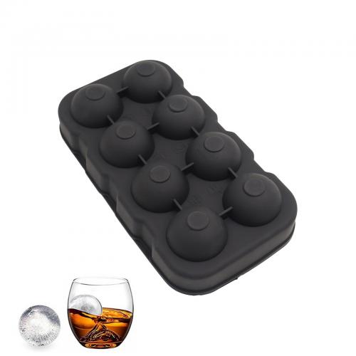 8 Cavity Crystal Clear Ice Ball Maker silicone wholesale