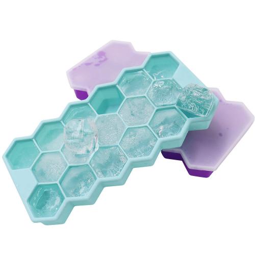 Custom Design 17 Cavity Eco Friendly Silicone Ice Trays Easy Release Ice Cube Mould