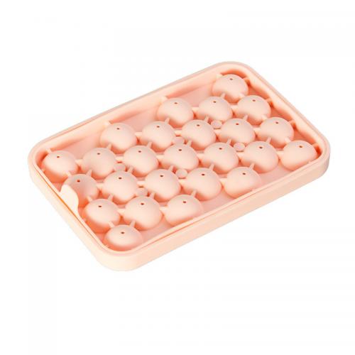 25 Holes Silicone Ice Cube Mold Round Whiskey Ice Mold Manufacturers
