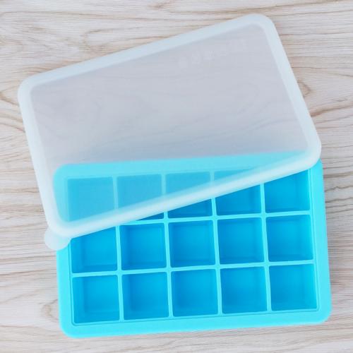 Factory Supply Silicone Ice Cube Trays Mold Silicone Ice Trays With Lid