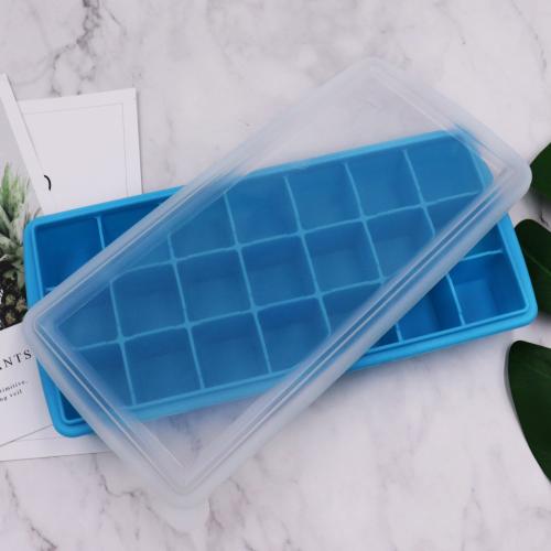 21 Holes Silicone Ice Cube Tray with Removable Lid Wholesale