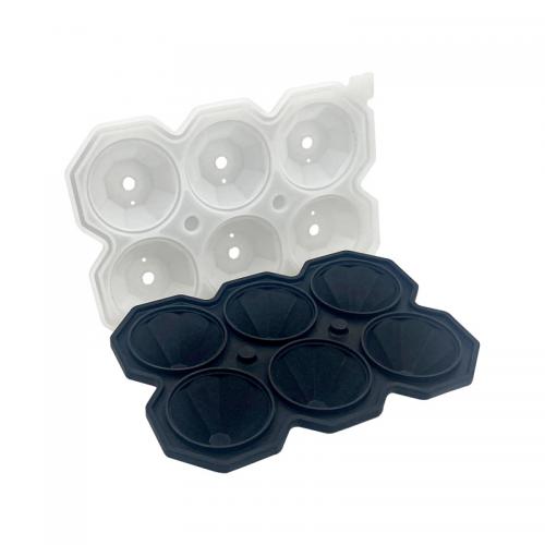 Diamond Shaped BPA Free Ice Cube Mold Silicone With Cover